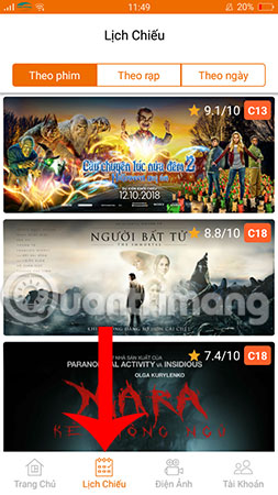 How to view movie showtimes on your phone Picture 9