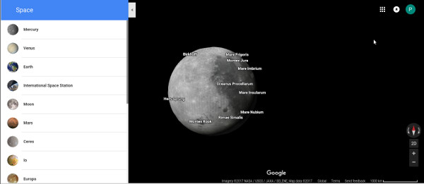 How to view planets in the Solar System with Google Maps in just a few clicks Picture 3