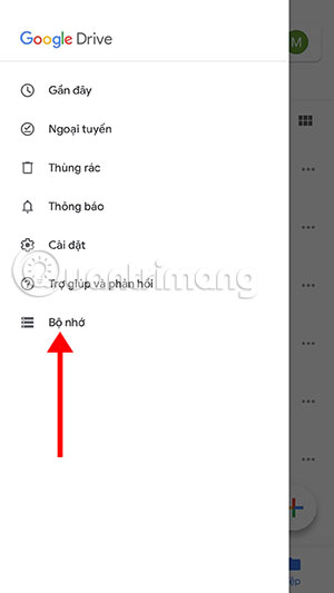 How to view the capacity used in Google Drive on iPhone Picture 2