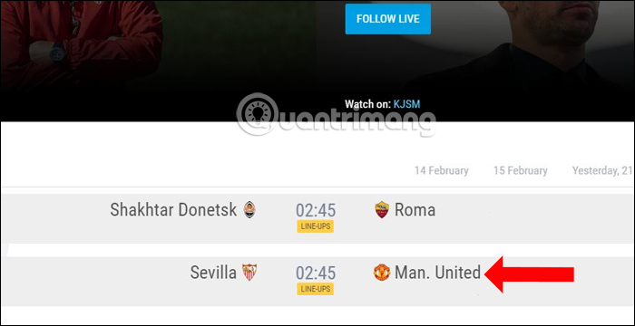 How to view the European Cup directly on the UEFA home page Picture 7