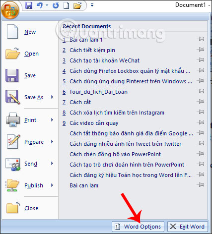 How to view the version of Word in use Picture 3