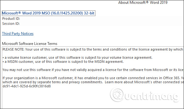 How to view the version of Word in use Picture 9