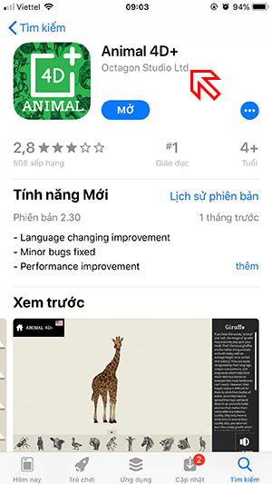 How to watch 4D dinosaurs on virtual reality glasses with Octagon VR app Picture 1