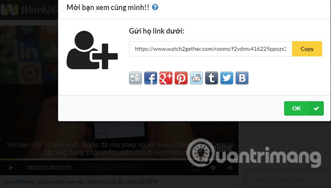 How to watch YouTube, movies online with friends far away with MyCicle, Watch2Gether Picture 8