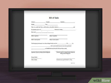 How To Write A Bill Of Sale For An Rv