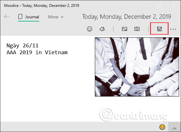 How to write a diary on Moodice Windows 10 Picture 6