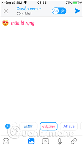 How to write a Zalo diary with a wallpaper Picture 10