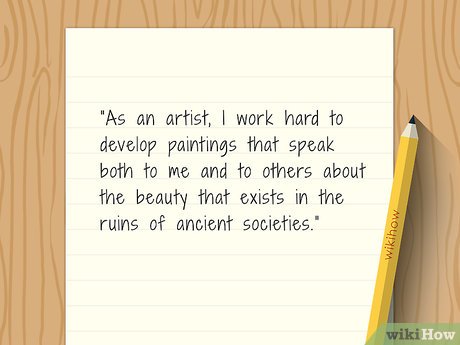 How to Write an Artist Statement Picture 5