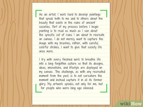 How to Write an Artist Statement Picture 8