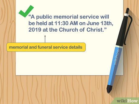 How to Write an Obituary Picture 8