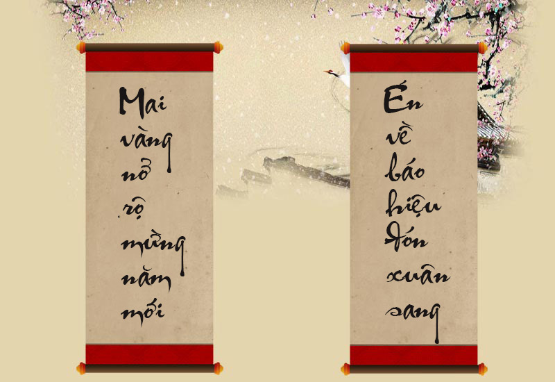 How to write calligraphy for writing sentences, 2019 Tet wishes Picture 6