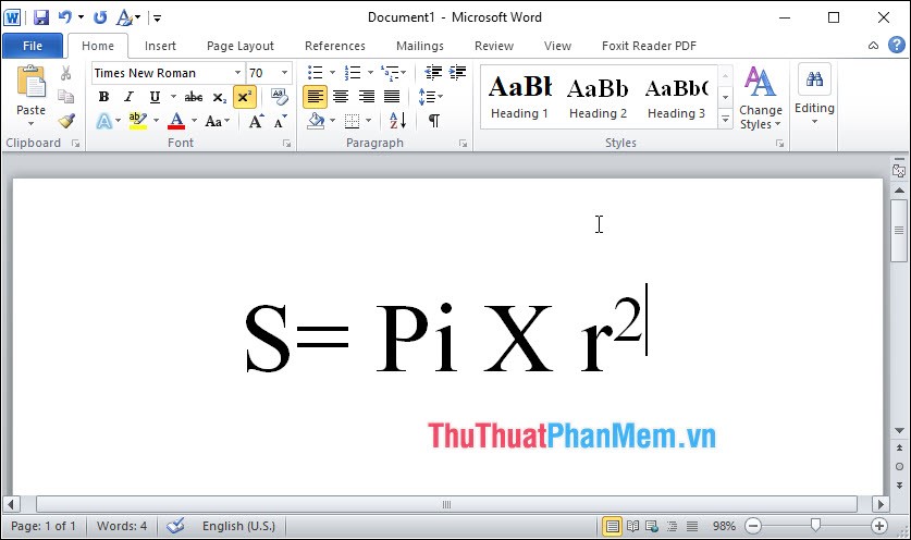 How to write exponential numbers in Word Picture 19