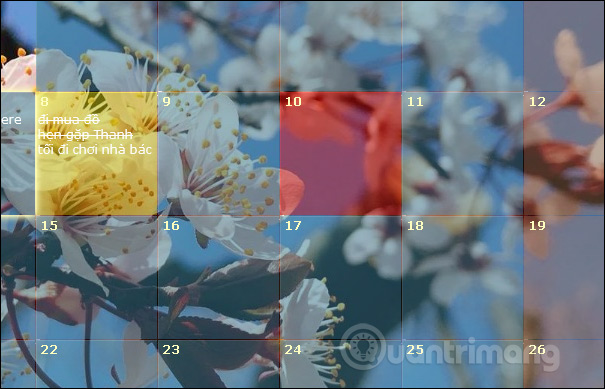 How to write notes in the Calendar Calendar Picture 10