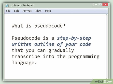 Picture 1 of How to Write Pseudocode