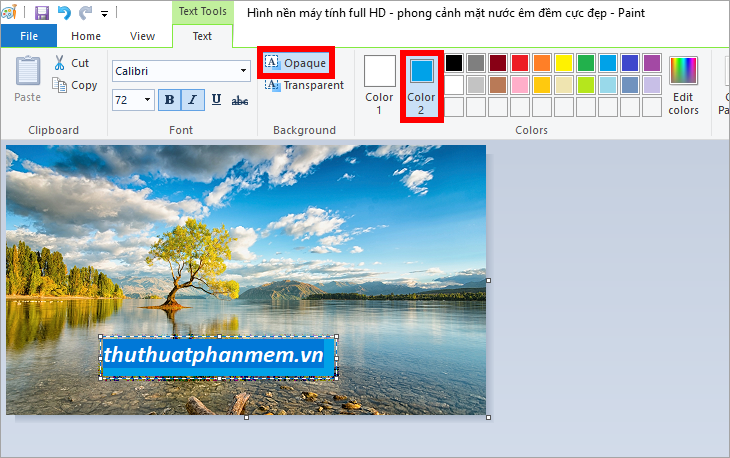 How to write text in Paint Picture 11