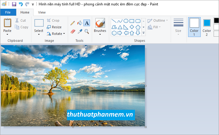 How to write text in Paint Picture 13