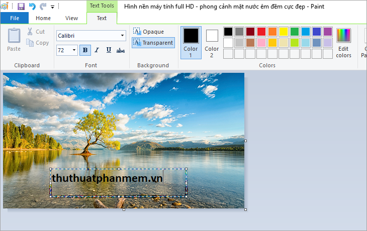 How to write text in Paint Picture 7