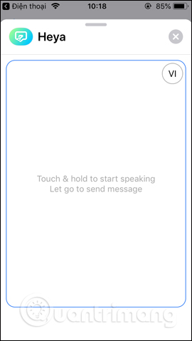 How to write voice messages on iPhone with Heya Picture 11