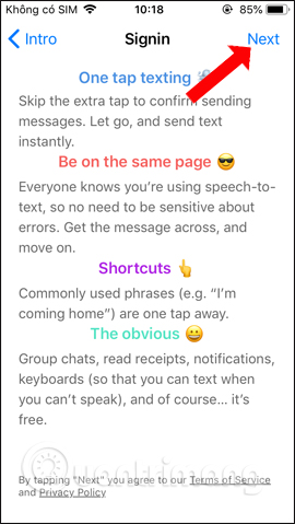 How to write voice messages on iPhone with Heya Picture 13