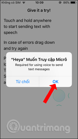 How to write voice messages on iPhone with Heya Picture 3