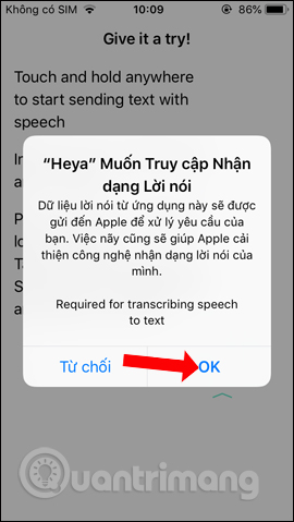 How to write voice messages on iPhone with Heya Picture 4