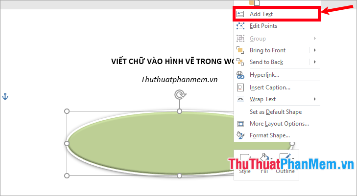 How to write words on drawings in Word Picture 7