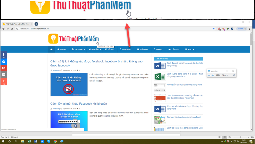 How to zoom in and out of computer screen with Magnifier on Windows 7 & Windows 10 Picture 7