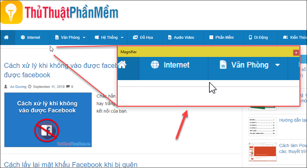 How to zoom in and out of computer screen with Magnifier on Windows 7 & Windows 10 Picture 8