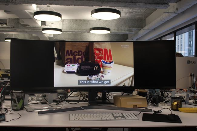 How will websites, YouTube and apps show up on this super-wide screen with this 32: 9 ratio? Picture 5