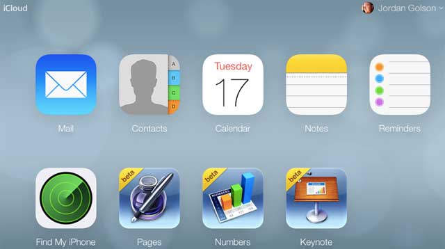 iCloud interface changes iOS 7 style