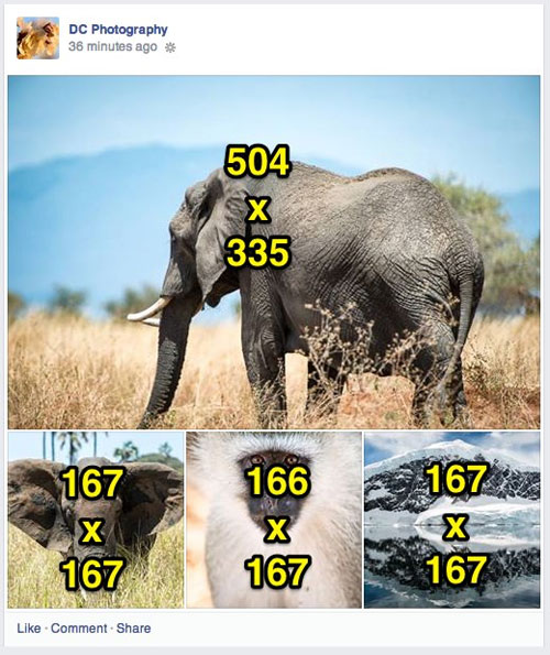 Ideal photo sizes on Facebook Picture 17
