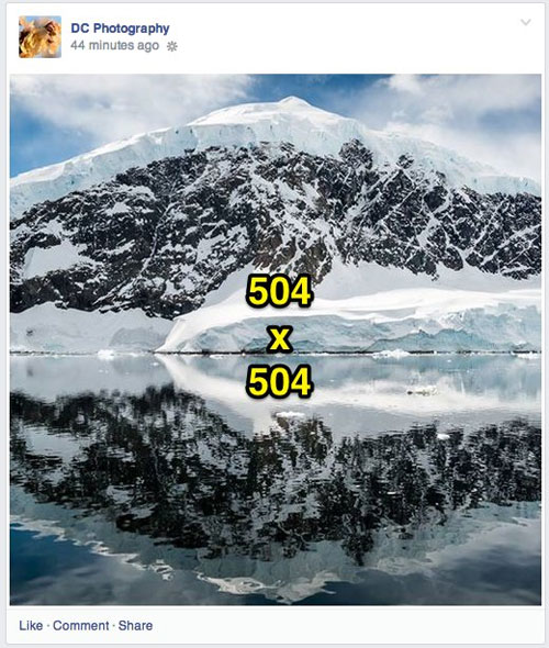 Ideal photo sizes on Facebook Picture 7