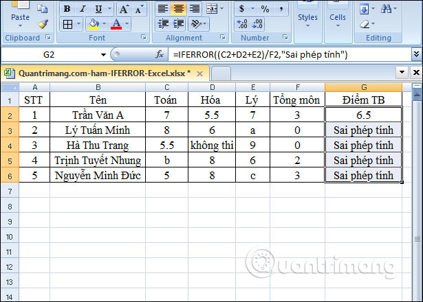IFERROR function in Excel, formulas, and usage Picture 5