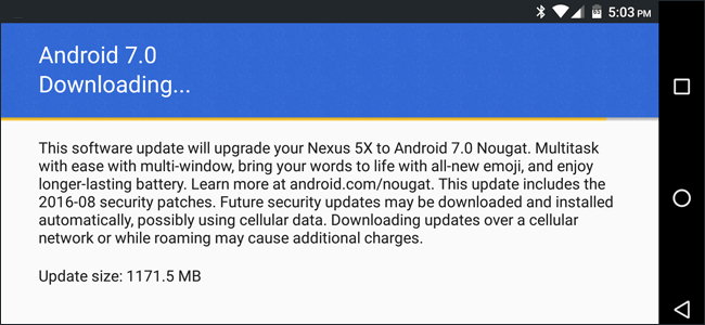 Ignore the 'wait' phase, here is how to upgrade Nexus to Android Nougat right away Picture 1