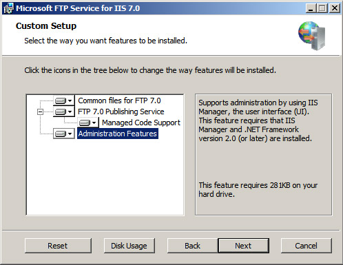 IIS 7.0 - FTP Publishing Service - Part 1: Installation Picture 3