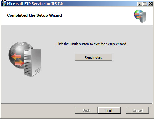 IIS 7.0 - FTP Publishing Service - Part 1: Installation Picture 5