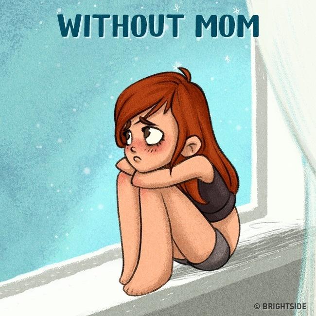 Illustrative series 'How much we need moms' Picture 10