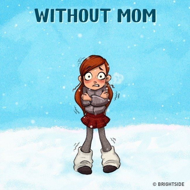 Illustrative series 'How much we need moms' Picture 2