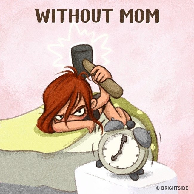 Illustrative series 'How much we need moms' Picture 6