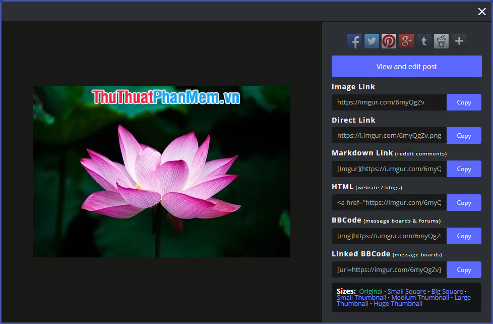 Imgur Manual - The best online photo sharing tool Picture 17