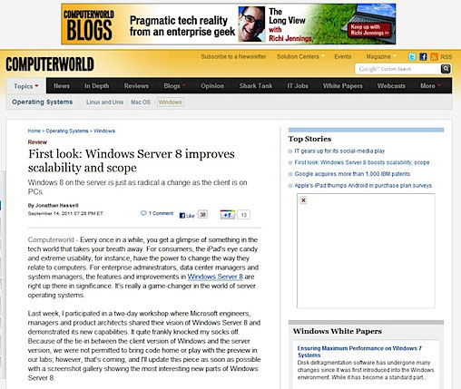 Imitating Apple, Microsoft removed Flash from Metro IE10 in Windows 8 Picture 1