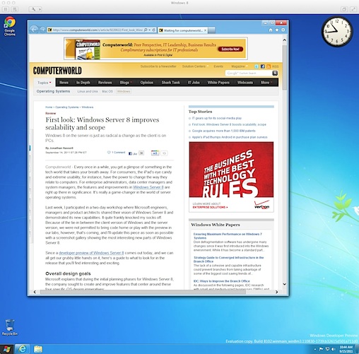 Imitating Apple, Microsoft removed Flash from Metro IE10 in Windows 8 Picture 2