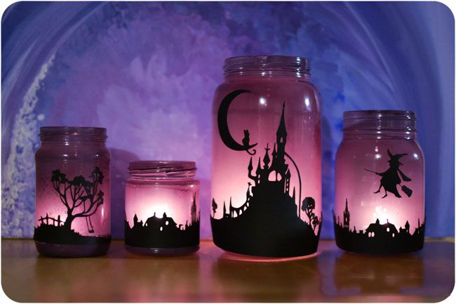 Impressive Halloween decoration with old bottles Picture 14