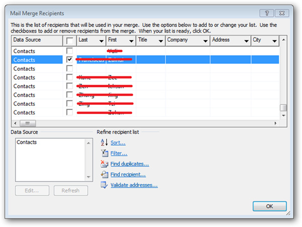 Improved email performance with the Microsoft Word Mail Merge feature Picture 22