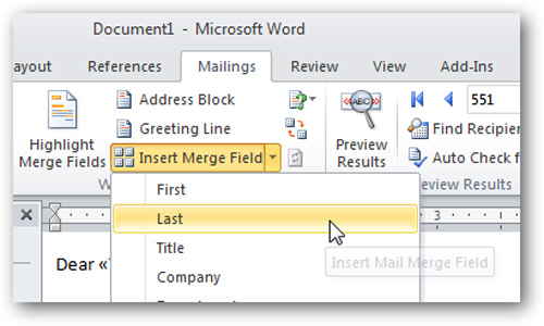 Improved email performance with the Microsoft Word Mail Merge feature Picture 23