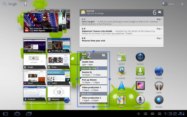 Improvements in Android version 3.1 Picture 2