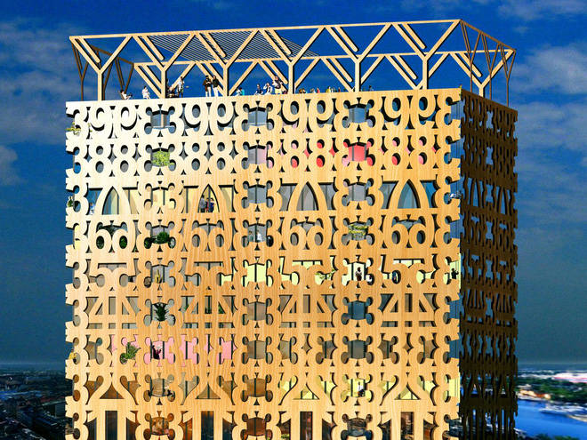 In the future, Wood is the only material to build skyscrapers, not concrete or steel Picture 11