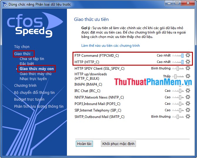 Increase internet speed with cFosSpeed ​​software Picture 9