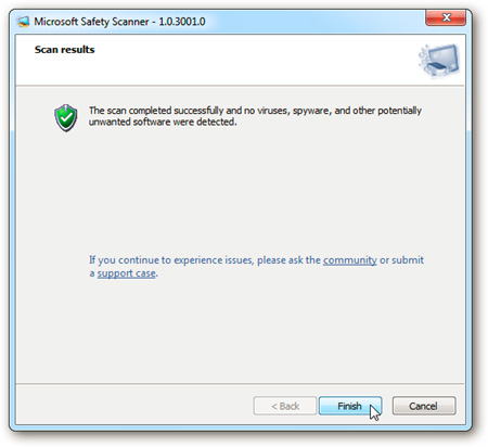 Increase system security with Microsoft Safety Scanner Picture 6