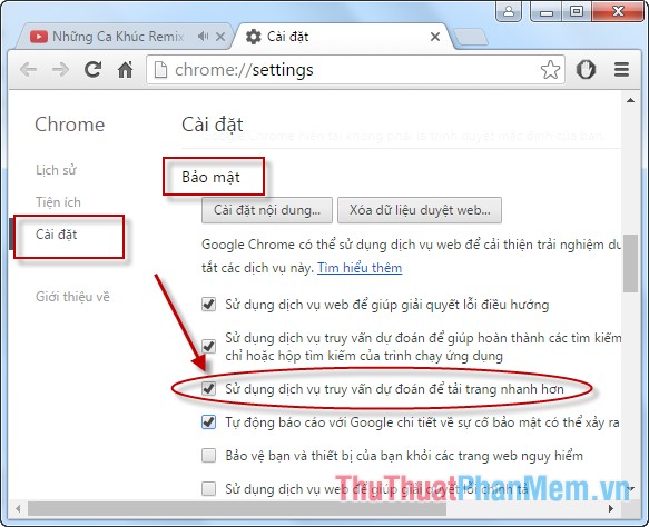 Increase the browsing speed of Google Chrome Picture 9